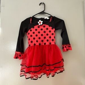 Ballerina Bug Costume for Kids - Red and Black